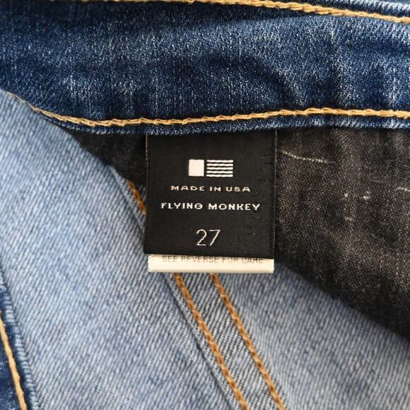 Flying Monkey Womens 27 Cuffed Denim Jean Shorts - Picture 9 of 11